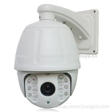 720p 1.3 Megapixel P2P IP PTZ Dome Camera with 50m IR Dot-matrix, Waterproof